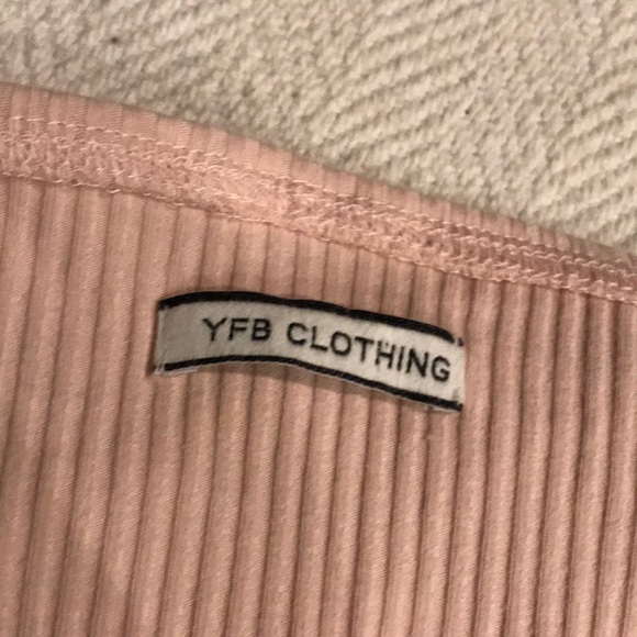 YFB Off the Shoulder ribbed bodysuit Like New - Picture 4 of 5